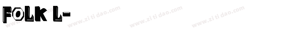 Folk l字体转换
